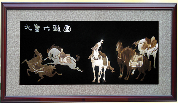 D033 大唐六駿圖70*130CM(圖1)