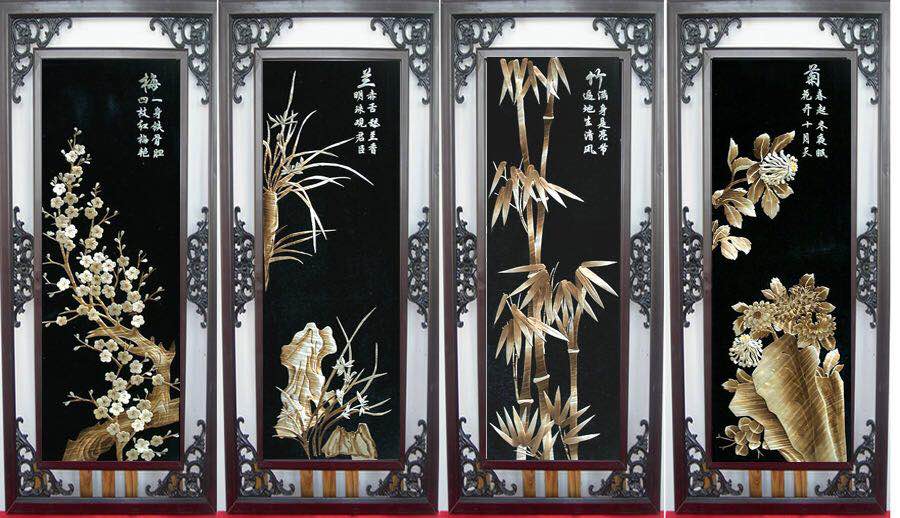 T010本色梅蘭竹菊02(圖1)